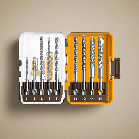 Ingco 9 Pieces SDS Plus Hammer Drill Bit Set - AKDL30906