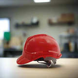Ingco Red Safety Helmet with Fixed Chinstrap – HSH804