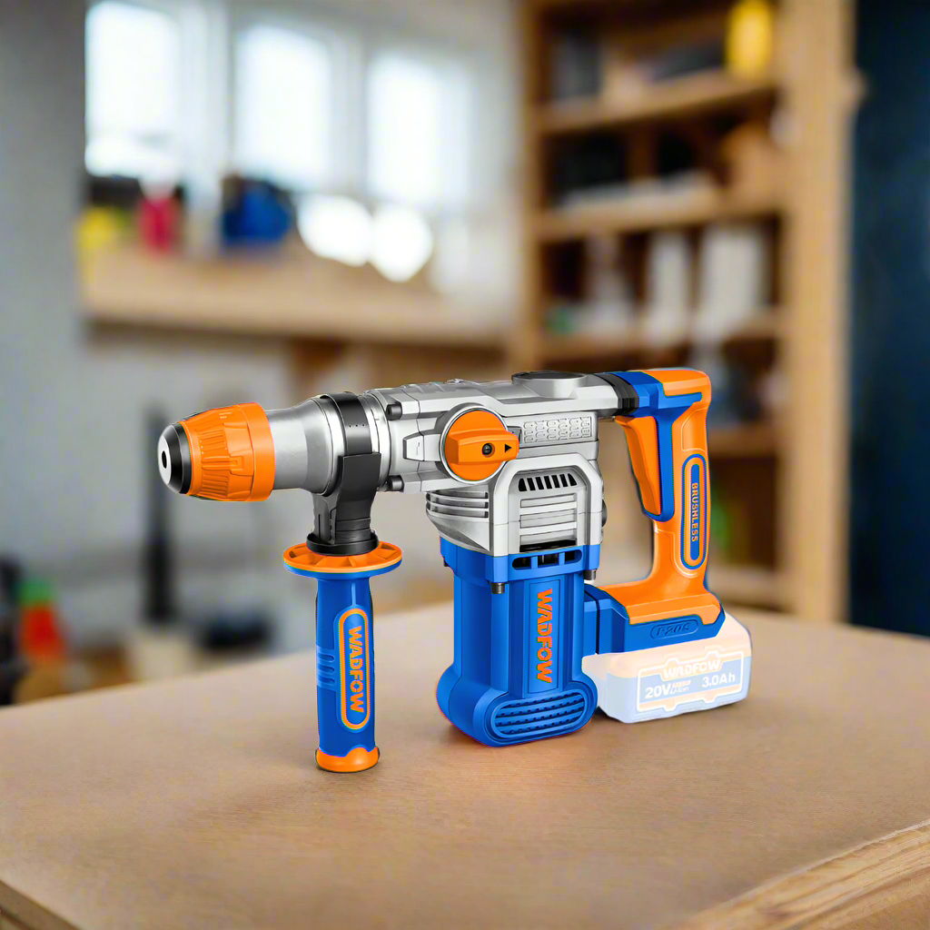 Wadfow 20V Lithium-ion Cordless Rotary Hammer - WLM1B283