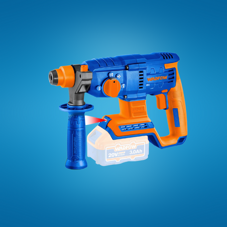 Wadfow 20V Lithium-ion Cordless Rotary Hammer - WLM1B262
