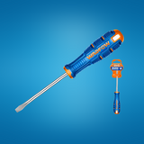 Wadfow 4.0x100mm Slotted Screwdriver - WSDA244