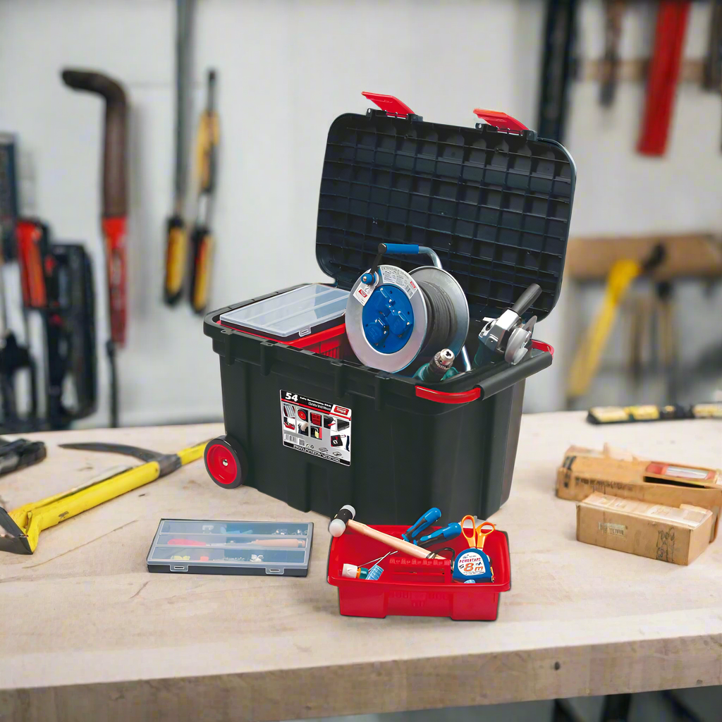 Tayg Black Mobile Tool Chest N.54 With Trolley Trail Box - 154003