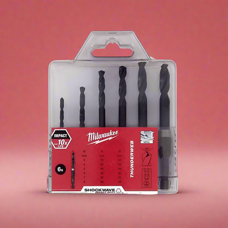 Milwaukee 6 Pieces HSS Drill Bits - 4932352454