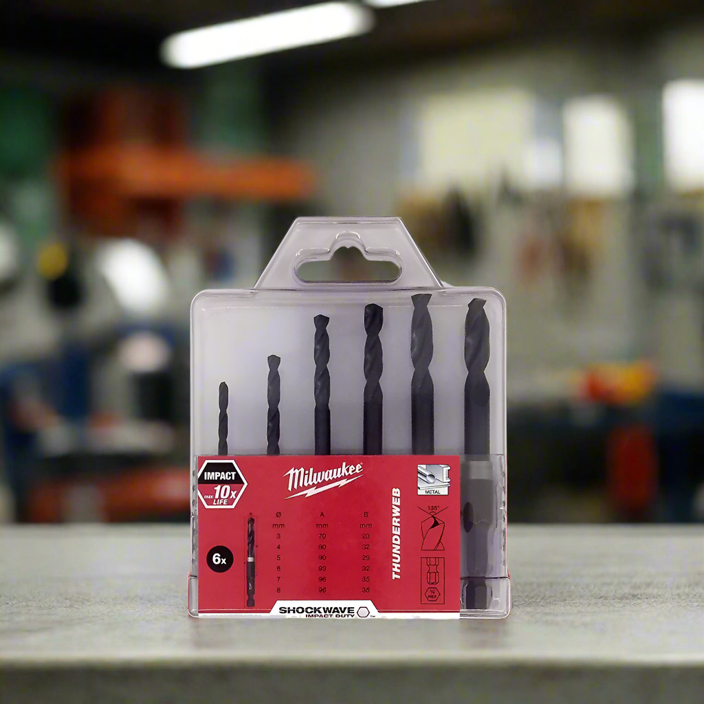 Milwaukee 6 Pieces HSS Drill Bits - 4932352454