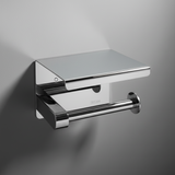 Stainless Steel Wall Mounted Toilet Paper Roll Holder with Mobile Phone Shelf