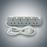 UMS 4 Gang Extension Socket - 3 Meters
