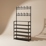 Five Layer Multi-purpose Shoe Rack With Cloth Hanger 172cm/25 - PI - SR01