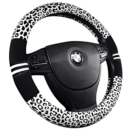 Leopard Print Universal Steering Wheel Cover Auto SupplyMaster