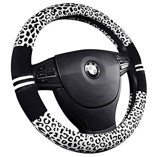 Leopard Print Universal Steering Wheel Cover Auto SupplyMaster