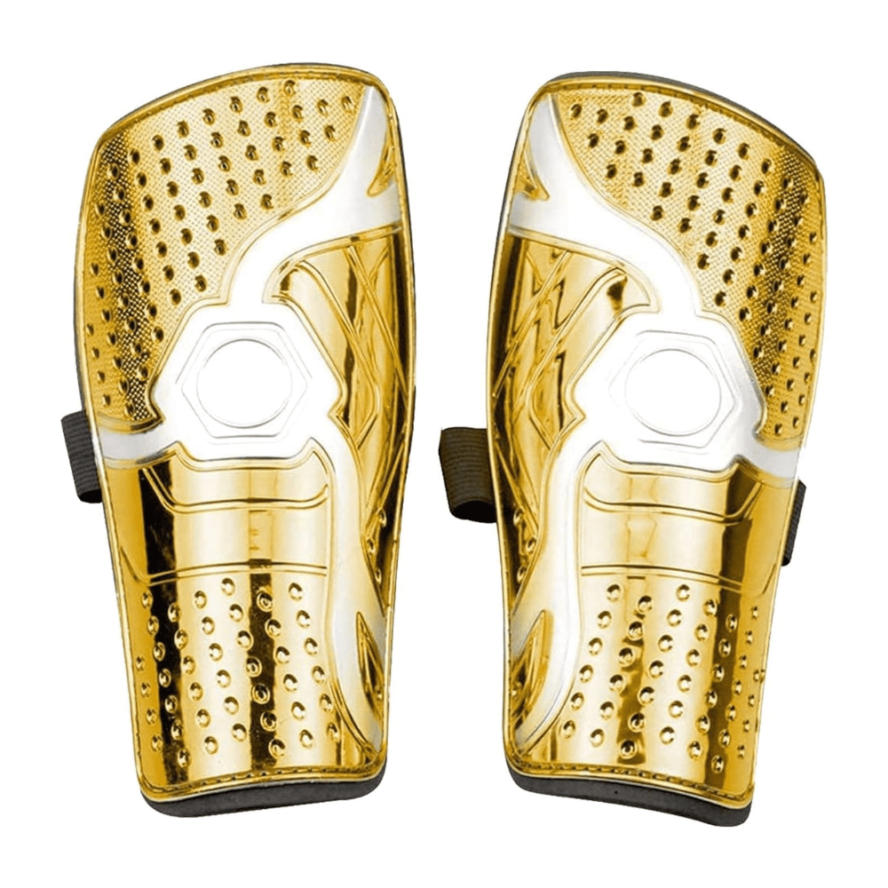 Look Alyfe Football Shin Guard Pad With Velcro Strap - Gold | BF