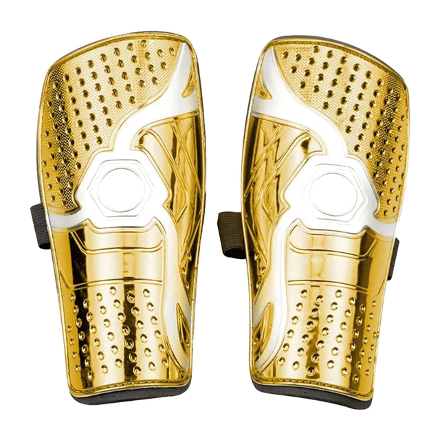 Look Alyfe Football Shin Guard Pad With Velcro Strap - Gold | BF
