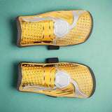 Look Alyfe Football Shin Guard Pad With Velcro Strap - Gold | BF