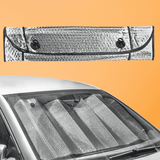 Metallic Foldable Car Windshield Reflective Shades - 60 x 130cm | BF Auto SupplyMaster
