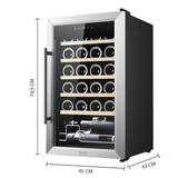 Cecotec Bolero GrandSommelier 2450 Compressor Wine Cooler with 24 Bottles Capacity | Black & Inox