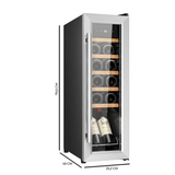 Cecotec Bolero GrandSommelier 1250 CoolWood Compressor Wine Cooler with 12 Bottles Capacity - 230