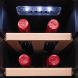 Cecotec Bolero GrandSommelier 1250 CoolWood Compressor Wine Cooler with 12 Bottles Capacity - 230