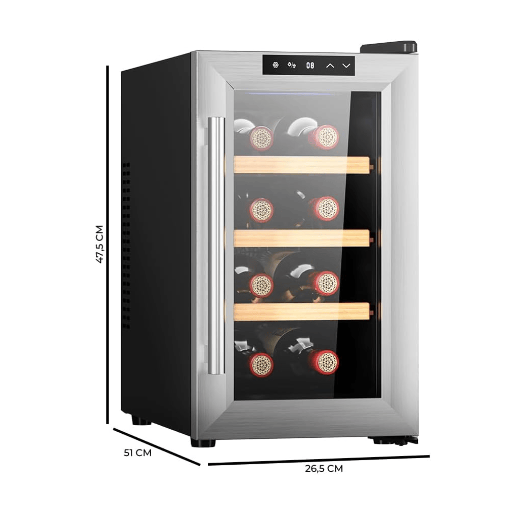Cecotec Bolero GrandSommelier 830 CoolWood Thermoelectric Wine Cooler with 8 Bottles Capacity - 2708