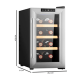Cecotec Bolero GrandSommelier 830 CoolWood Thermoelectric Wine Cooler with 8 Bottles Capacity - 2708