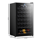 Cecotec Bolero GrandSommelier 34030 Black Compressor Wine Cooler with 34 Bottles Capacity - 2715