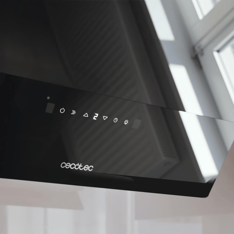 Cecotec Bolero Flux Glass Black 60cm Cooker Hood with 800m³/h & Touch Control - 2893