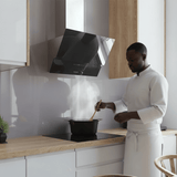 Cecotec Bolero Flux Glass Black 60cm Cooker Hood with 800m³/h & Touch Control - 2893