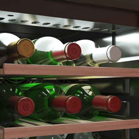 Cecotec Bolero GrandSommelier Duo Dual-Zone Black Wine Cabinet with 176 Bottles Capacity - A01_EU01_103803