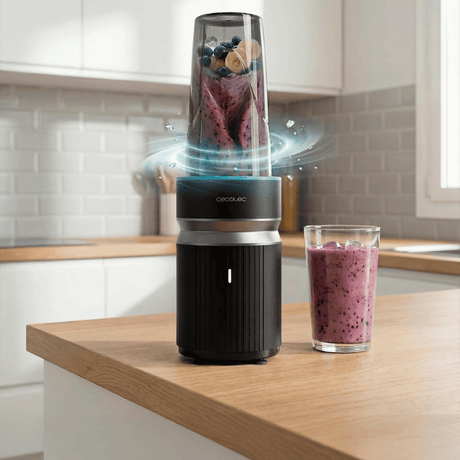 Cecotec PowerTitanium Push2Go Duo Blender 1000W with Two 700ml Cups - 123690