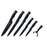 Cecotec Swiss 6-Piece Professional Kitchen Knife Set with Stainless Steel Blades & Ergonomic Non-Slip Handle | White & Black