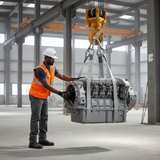 Tera WS Series Heavy-Duty Flat Webbing Lifting Sling with Reinforced Eyes | 3T-12T
