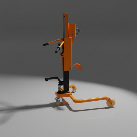 Raptor 350kg Hydraulic Drum Pallet Handler | Yellow & Orange