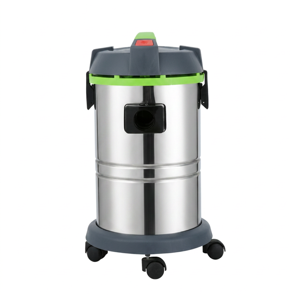 NRG 30L Silent Mode Stainless Steel Wet & Dry Vacuum Cleaner with Italian Motor 1000W - HT-30J