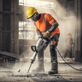 Coofix Heavy-Duty Electric Demolition Hammer 1700W with 1,400bpm Impact Rate - 27318