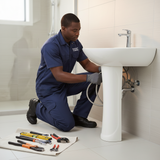 Wahkit Ceramic Pedestal Basin with Wide Shallow Bowl & Curved Pedestal 530mm - 4001