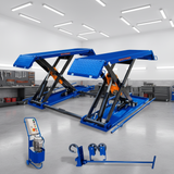 Wadfow 3-Ton Mobile Mid-Rise Scissor Lift - WHC6A03