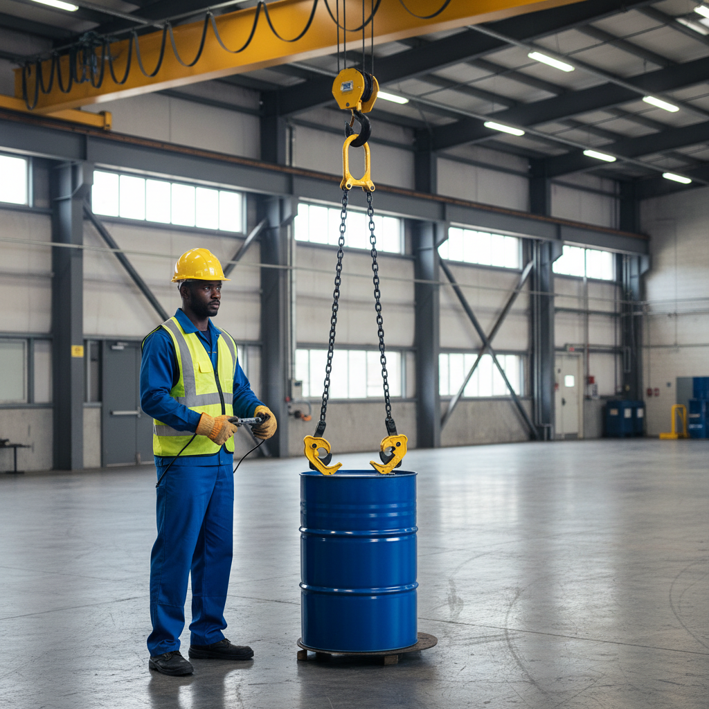 Raptor 1T Twin-Grip Oil Drum Lifter - RAP-DLY-1T