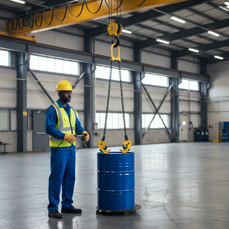 Raptor 1T Twin-Grip Oil Drum Lifter - RAP-DLY-1T