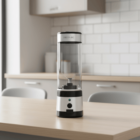 Cecotec WanderlustMix 400ml Portable Smoothie Blender 126W with Portable Cup, 4 Black Titanium Coated Blades & USB Charging - 4396