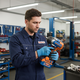 Wadfow 20V Brushless Cordless Impact Wrench 1/2" Square Drive with 2 x 4.0Ah Batteries & Charger - WCD1B53