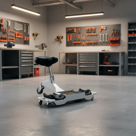 Rubi 130kg Ergonomic Rolling Work Seat - RUBI-81999