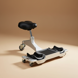 Rubi 130kg Ergonomic Rolling Work Seat - RUBI-81999