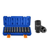 Wadfow 10-Piece 1/2" Deep Impact Socket Set 10–24mm - WMS2D02