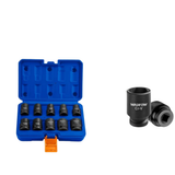 Wadfow 10-Piece 1/2" Impact Socket Set 10–24mm - WMS1D01