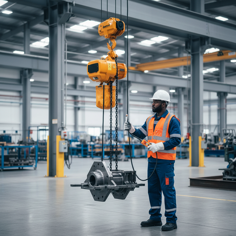 Raptor 380V Electric Chain Hoist with 9m Hook | 2 Ton & 3 Ton