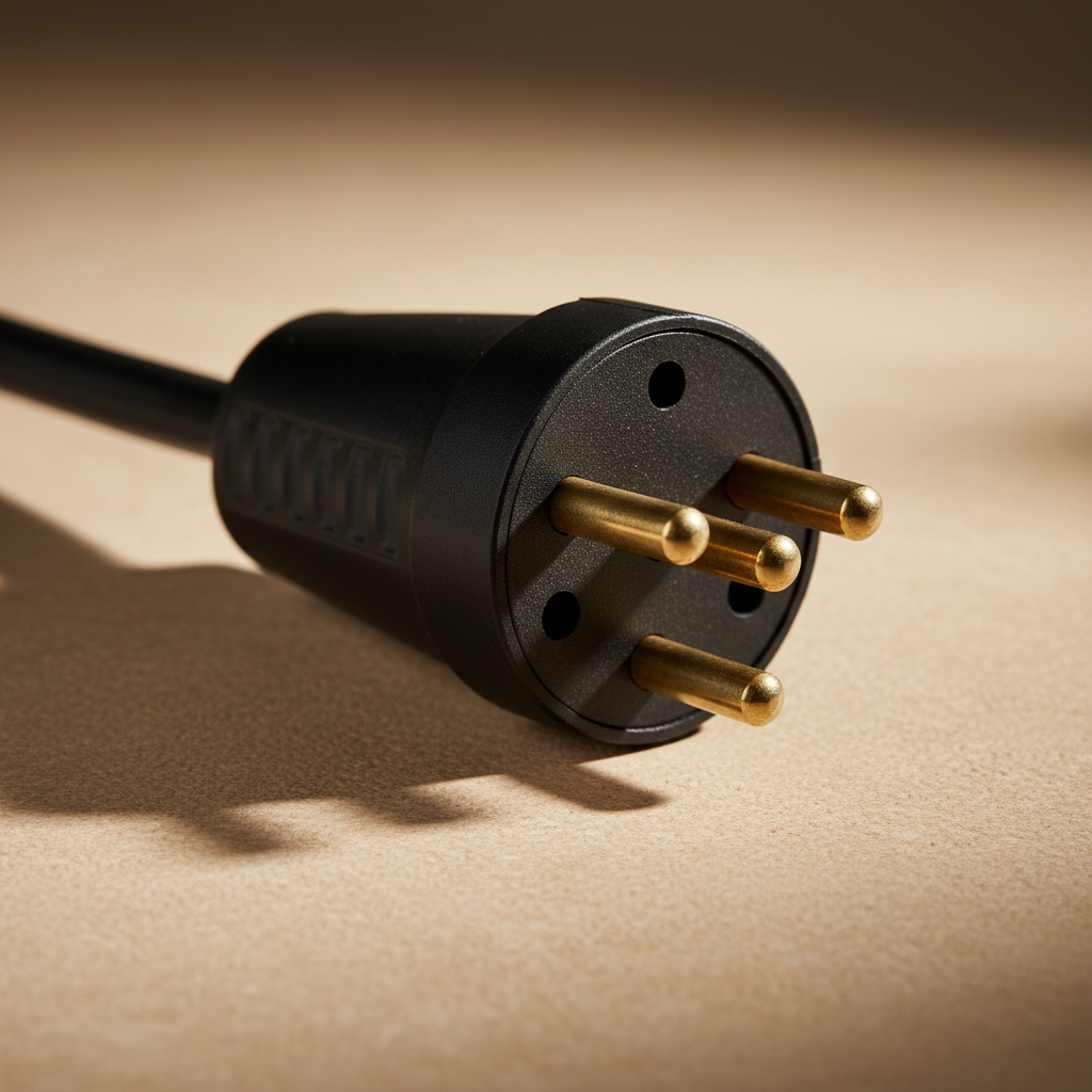 SGS 25A Three-Phase Industrial Male Rubber Plug - SGS3505