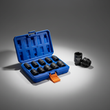 Wadfow 10-Piece 1/2" Impact Socket Set 10–24mm - WMS1D01