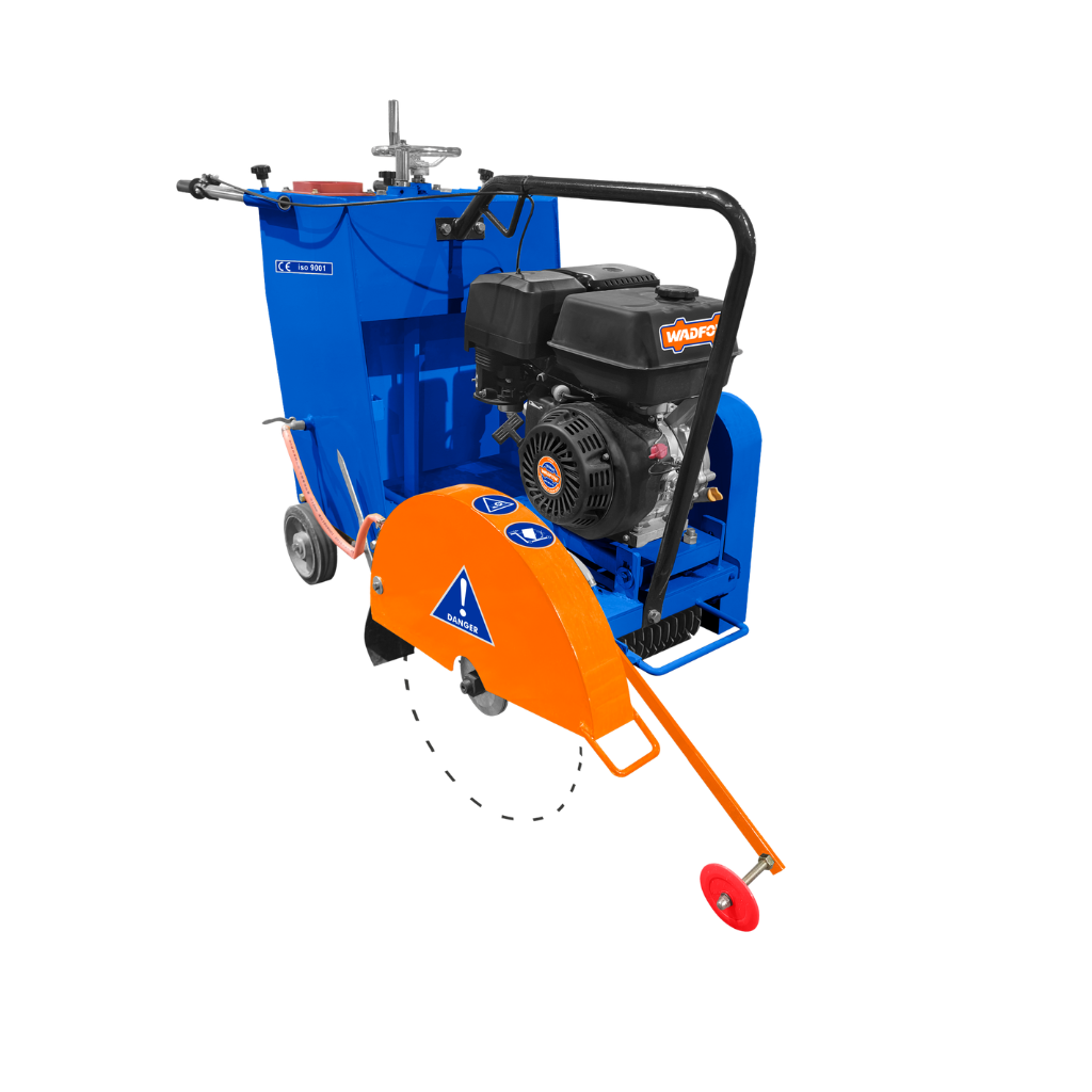 Wadfow 13HP Gasoline Floor Saw & Grooving Machine 170mm Cutting Depth - WRCM2A18