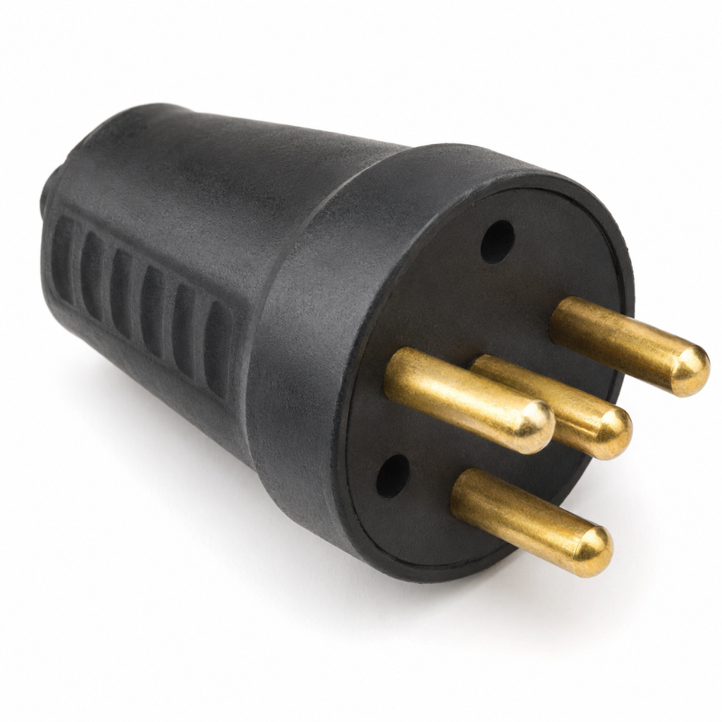SGS 25A Three-Phase Industrial Male Rubber Plug - SGS3505