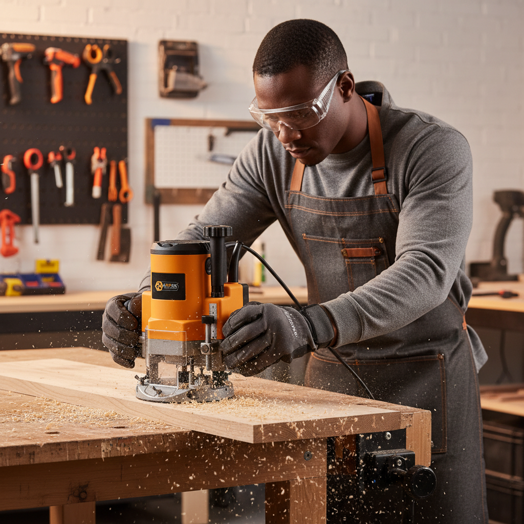 Coofix Heavy-Duty Electric Router 2200W with Variable Speed - 27326