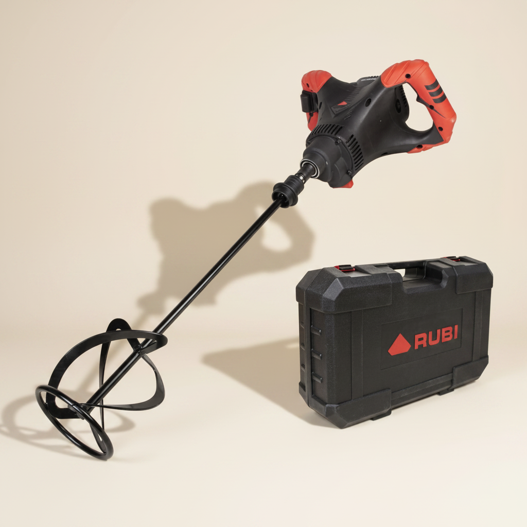 Rubi Rubimix-9 Power Max Electric Paint & Mortar Mixer with Carrying Case 2100W - RUBI-26981