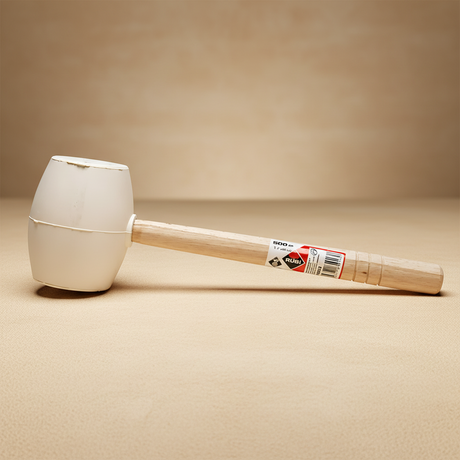 Rubi 17.6oz White Rubber Mallet 500g - RUBI-65913